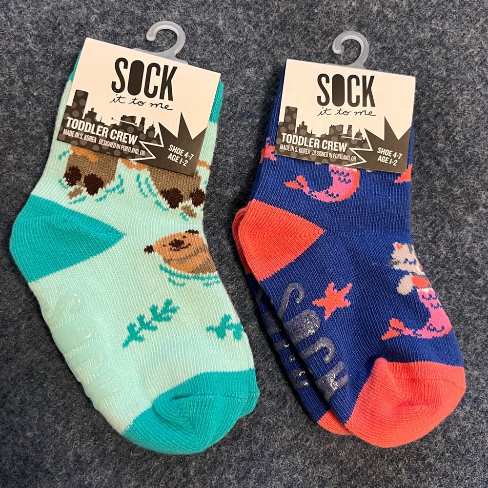 NWT Sock It To Me Toddler Socks 2pk
